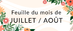 Juillet – août 2026 – Feuille du mois